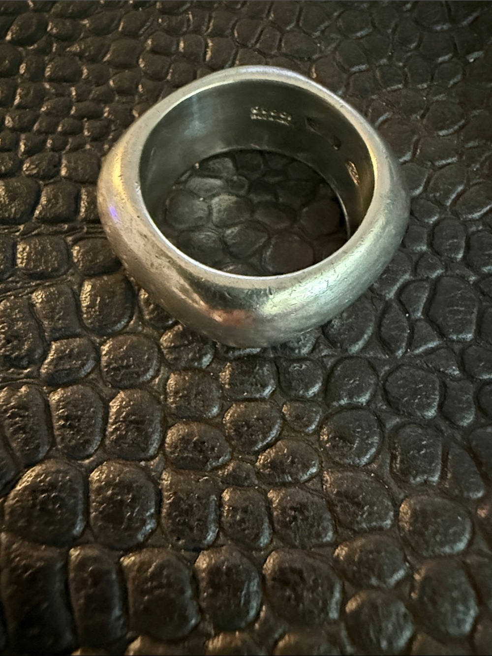 Vintage Gucci 925 Silver Square Ring - Picture 5 of 7